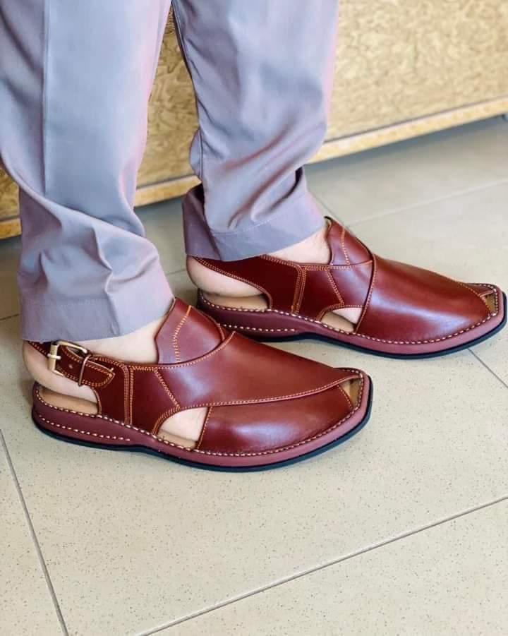 001-Charsadda Handmade Chappal New design 2026-Zard-001/Allowed To Open/Sale Price